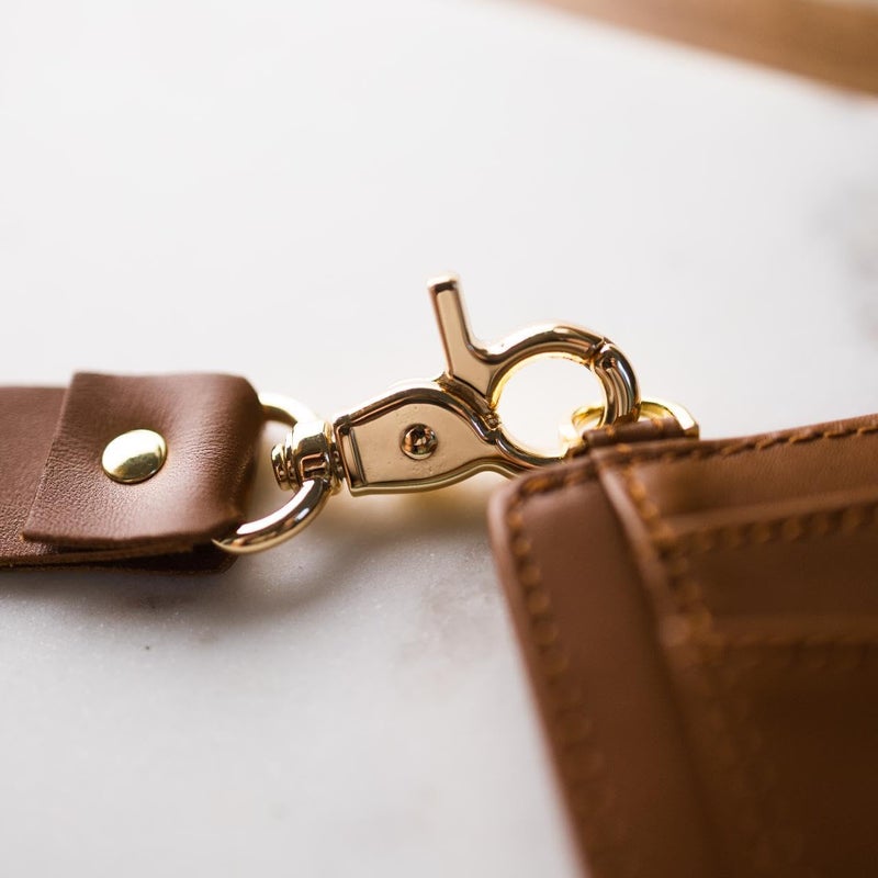 Andar The Denner Beautiful Premium Slim Card Holder RFID Blocking Card Holder Wrislet Wallet for Women (Cognac Tan) - Image 2